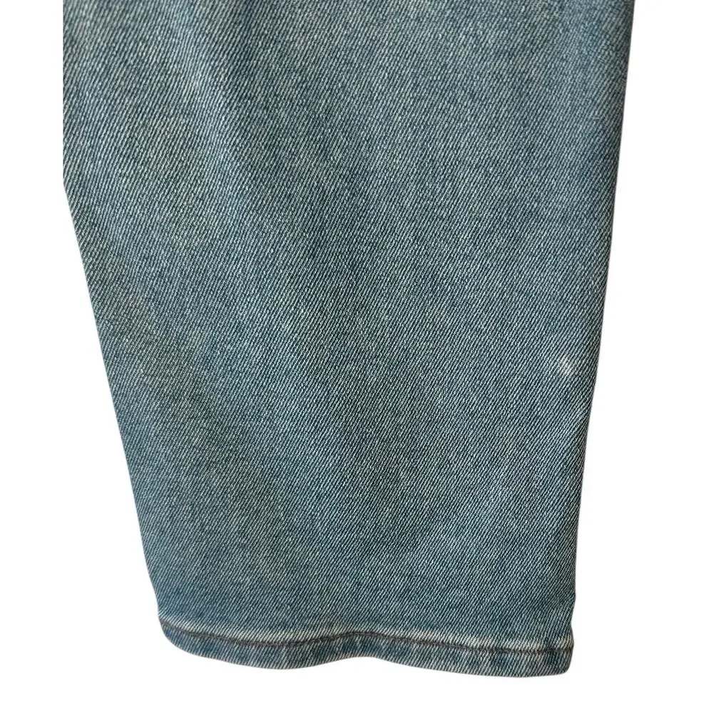 madewell stovepipe‎ jeans carey blue wash nq191 women size 28